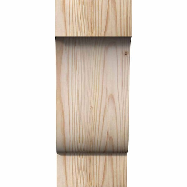 Newport Smooth Corbel, Douglas Fir, 5 1/2W X 6D X 14H